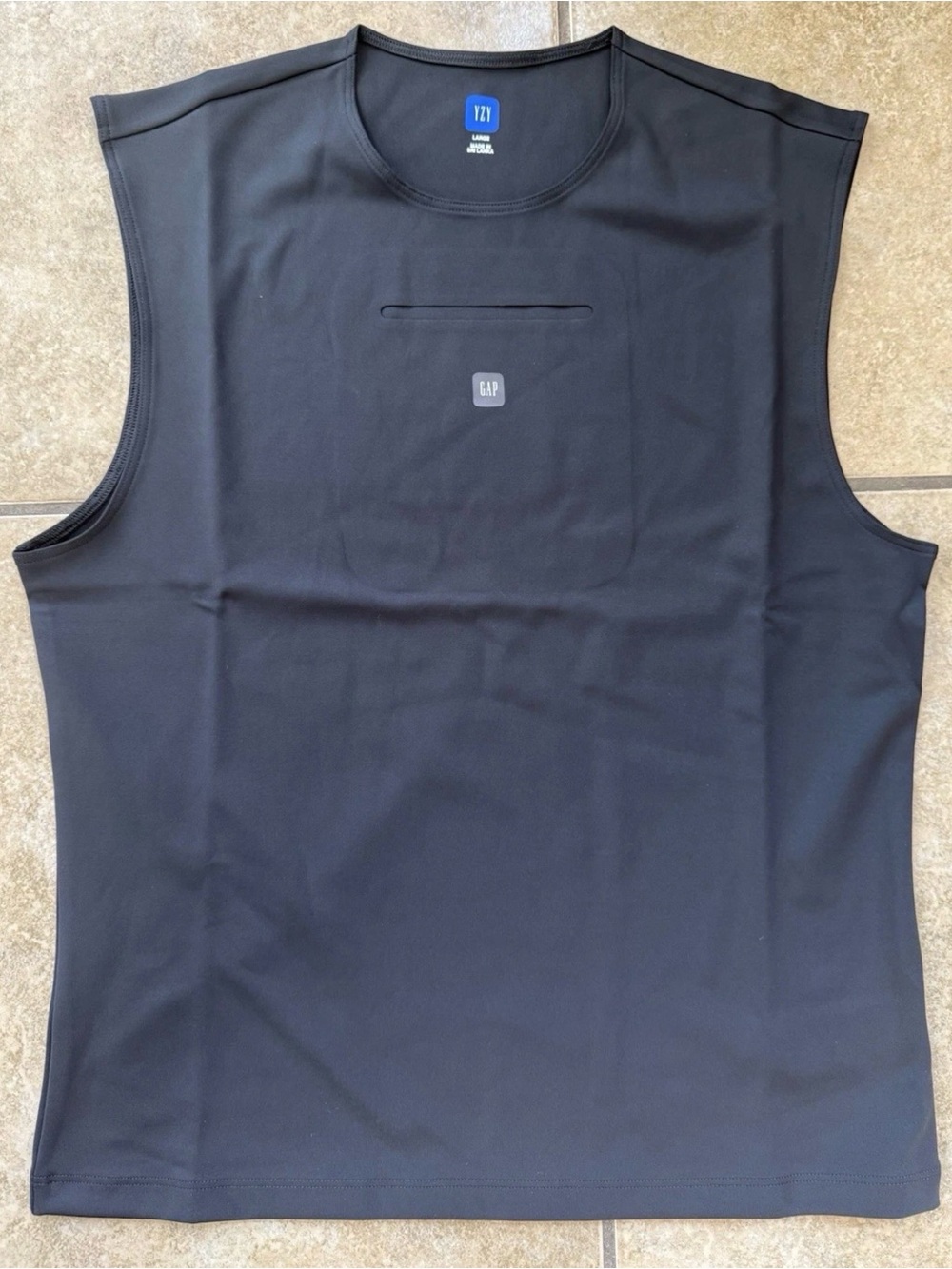Yeezy Gap Balenciaga Second Skin Black Tank Women’s Size Large New FAST SHIPPING